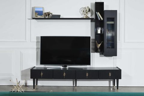 Siyah Creo Yemek Odası Takımı İndirimli Mobilya