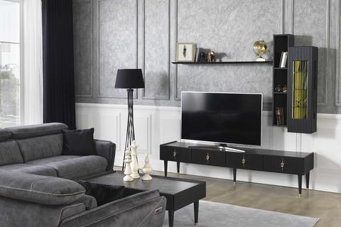 Siyah Creo Yemek Odası Takımı İndirimli Mobilya