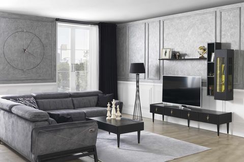 Siyah Creo Yemek Odası Takımı İndirimli Mobilya