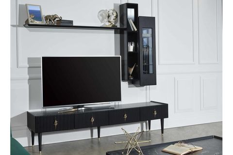 Siyah Creo Yemek Odası Takımı İndirimli Mobilya