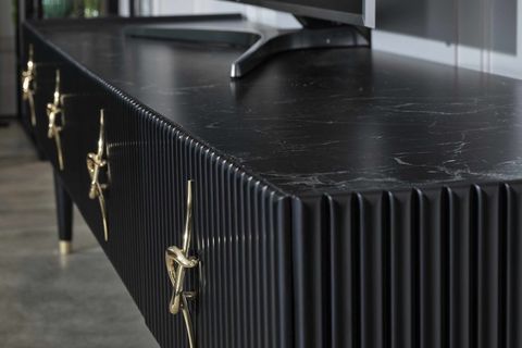 Siyah Creo Yemek Odası Takımı İndirimli Mobilya