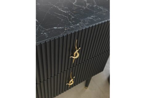 Creo Yatak Odası Takımı, Siyah, 6 Kapaklı İndirimli Mobilya