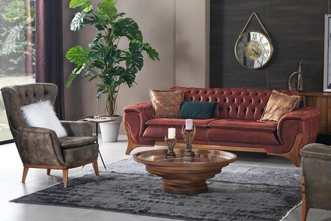 Arya Koltuk Takımı, Kiremit Yeşil İndirimli Mobilya