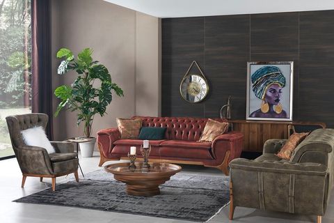 Arya Koltuk Takımı, Kiremit Yeşil İndirimli Mobilya