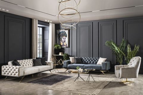 Ares Koltuk Takımı, Lacivert İndirimli Mobilya