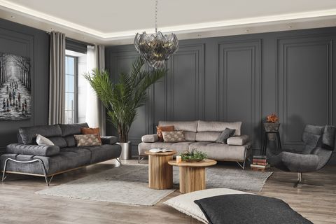 Prada Koltuk Takımı, Gri İndirimli Mobilya