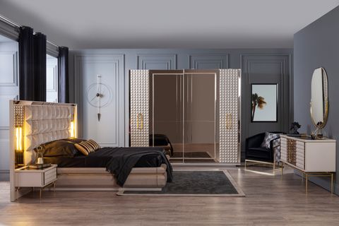 Lexus Yatak Odası Takımı, Sürgü Kapaklı İndirimli Mobilya