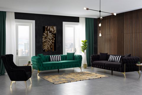 Duko Chester Koltuk Takımı, Yeşil İndirimli Mobilya