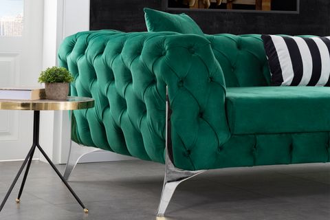 Duko Krom Kılıç Ayak Chester Koltuk Takımı İndirimli Mobilya