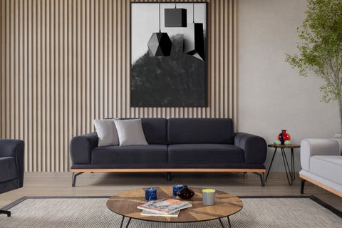 Afra Koltuk Takımı, Antrasit Gri İndirimli Mobilya