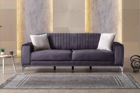 Bella Koltuk Takımı, Koyu Gri Krem İndirimli Mobilya