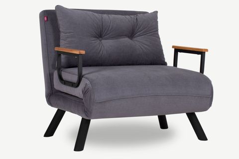 Pafu Sando Tekli Katlanır Yataklı Koltuk, Gri İndirimli Mobilya