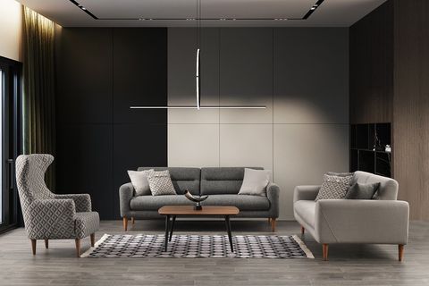 Viyana Koltuk Takımı, Gri İndirimli Mobilya