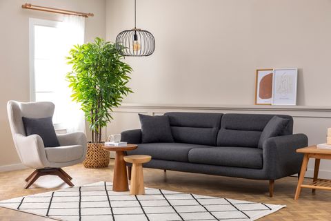 Pegu Koltuk Takımı, Antrasit Krem İndirimli Mobilya