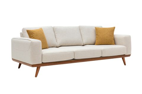 Natur Koltuk Takımı, Krem Hardal İndirimli Mobilya