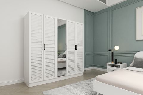 Nil Yatak Odası Takımı, 5 Kapaklı İndirimli Mobilya