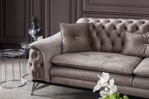 Zümrüt Koltuk Takımı, Bej İndirimli Mobilya