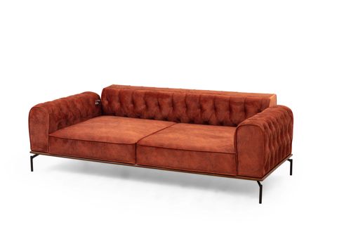 Siesta Koltuk Takımı, Krem Turuncu İndirimli Mobilya