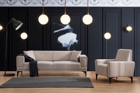 Horizon Koltuk Takımı, Sütlü Kahve İndirimli Mobilya