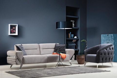 Planet Koltuk Takımı, Gri İndirimli Mobilya