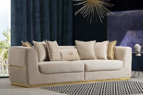 Lorenzo Koltuk Takımı, Krem İndirimli Mobilya