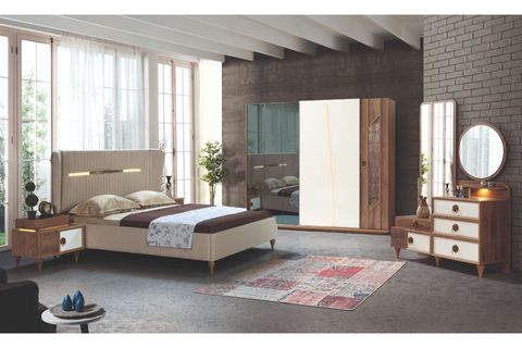 Zerafet Yatak Odası Takımı, Sürgü Kapaklı İndirimli Mobilya
