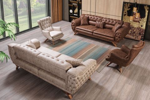 Bodrum Koltuk Takımı, Kahve İndirimli Mobilya