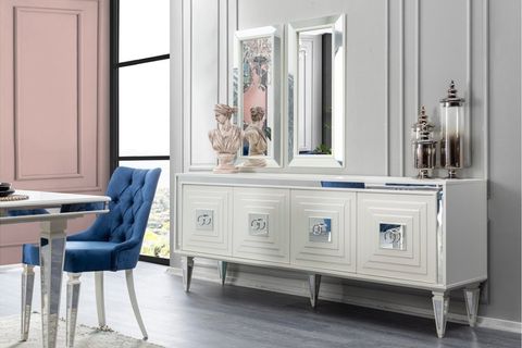 Tokyo Yemek Odası Takımı, Beyaz İndirimli Mobilya