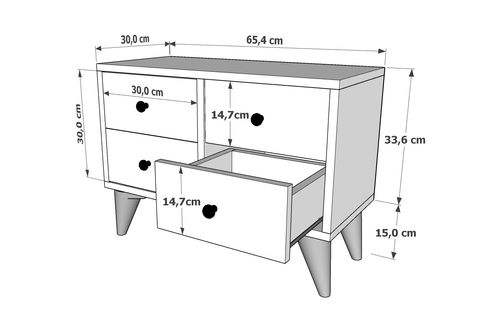 Miss Yatak Odası Takımı, 4 Kapaklı, Ytk-1001 İndirimli Mobilya