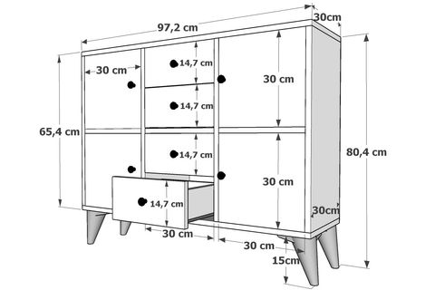 Miss Yatak Odası Takımı, 4 Kapaklı, Ytk-1001 İndirimli Mobilya
