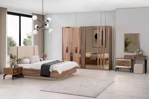 Line Yatak Odası Takımı, Sürgü Kapaklı İndirimli Mobilya