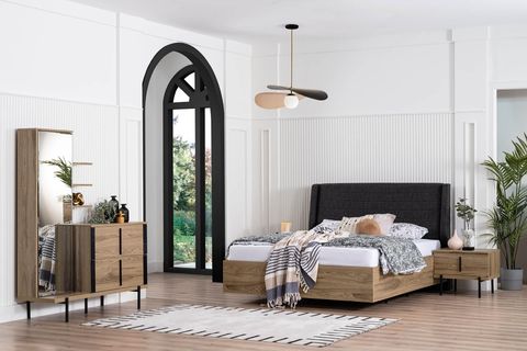 Trend Yatak Odası Takımı, Sürgü Kapaklı İndirimli Mobilya