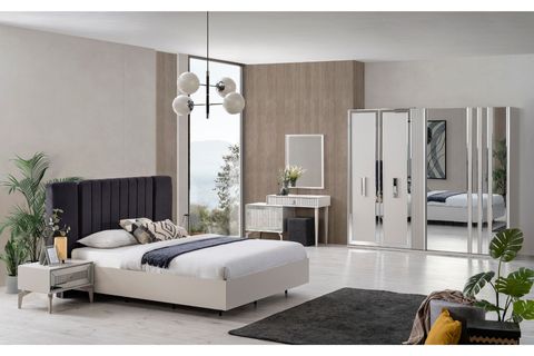 Line Luxury Yatak Odası Takımı, Sürgü Kapaklı İndirimli Mobilya