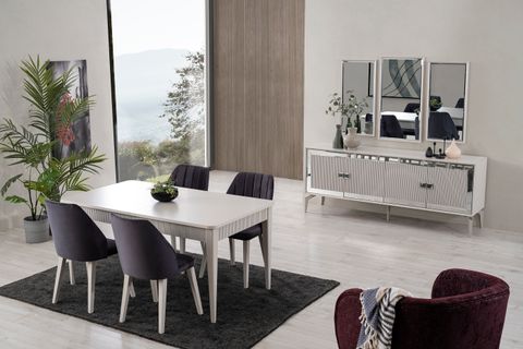 Line Luxury Yemek Odası Takımı, Dolunay İndirimli Mobilya