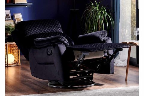Niron Black Sallanan Dönen Ve Yatan Tv Koltuğu, Siyah Tv & Baba Koltuğu