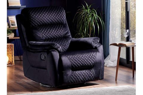 Niron Black Sallanan Dönen Ve Yatan Tv Koltuğu, Siyah Tv & Baba Koltuğu