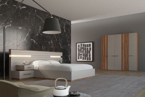 Gabon Yatak Odası Takımı, 5 Kapaklı