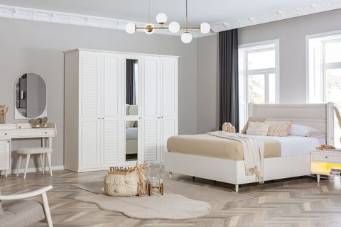 Agra Yatak Odası Takımı, 5 Kapaklı Modern Yatak Odası