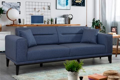 Liones Koltuk Takımı, Lacivert, Siyah Ayak İndirimli Mobilya