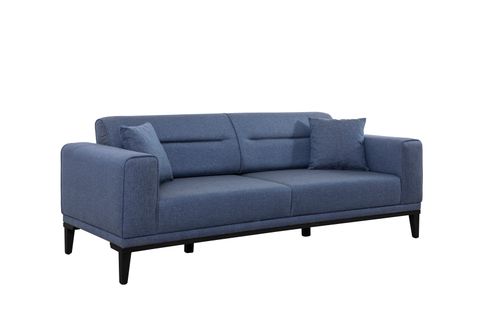 Liones Koltuk Takımı, Lacivert, Siyah Ayak İndirimli Mobilya