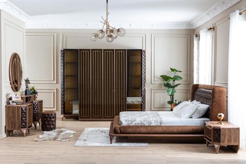 Lotus Yatak Odası Takımı, 6 Kapaklı İndirimli Mobilya