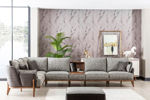 Bentley Köşe Koltuk Takımı, Gri İndirimli Mobilya