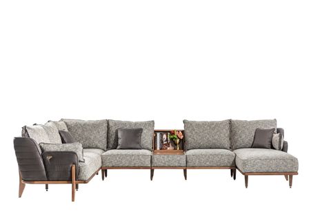 Bentley Köşe Koltuk Takımı, Gri İndirimli Mobilya