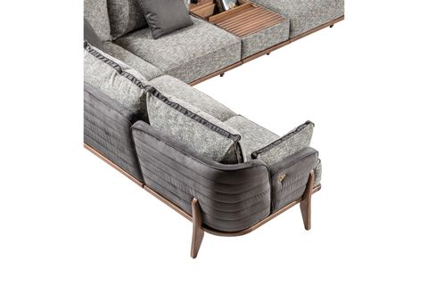 Bentley Köşe Koltuk Takımı, Gri İndirimli Mobilya