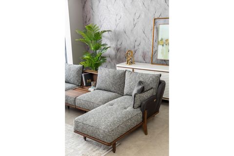 Bentley Köşe Koltuk Takımı, Gri İndirimli Mobilya