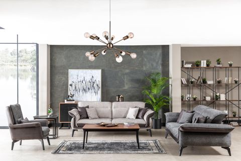 Panamera Black Koltuk Takımı, Gri İndirimli Mobilya