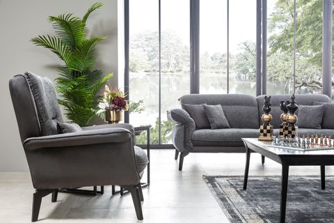 Panamera Black Koltuk Takımı, Gri İndirimli Mobilya