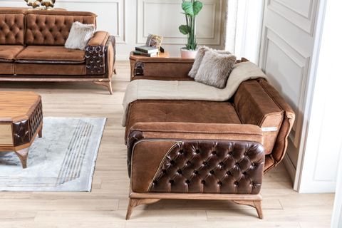 Lotus Koltuk Takımı, Kahve İndirimli Mobilya