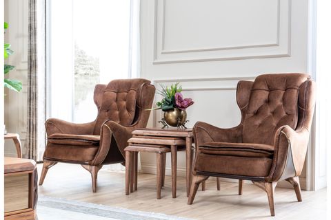 Lotus Koltuk Takımı, Kahve İndirimli Mobilya