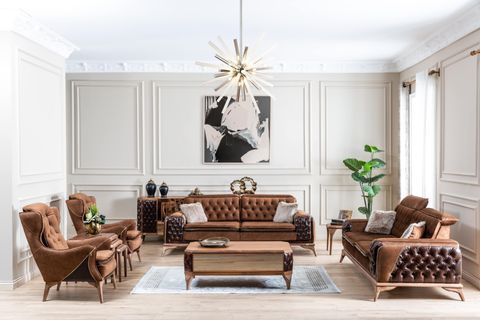 Lotus Koltuk Takımı, Kahve İndirimli Mobilya